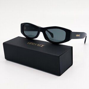 NEW VE4487 GB1/87 VERSACE SUNGLASSES BLACK EYEWEAR